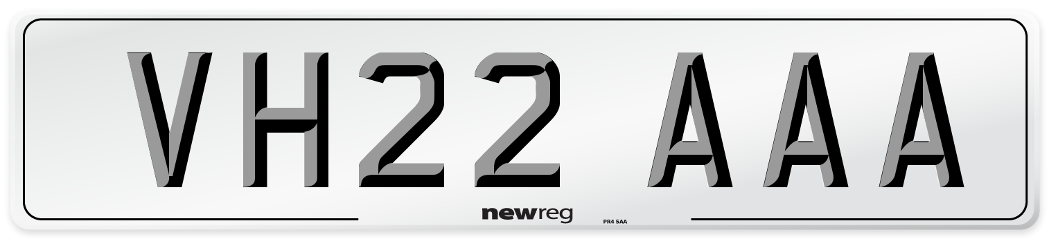 VH22 AAA Number Plate from New Reg